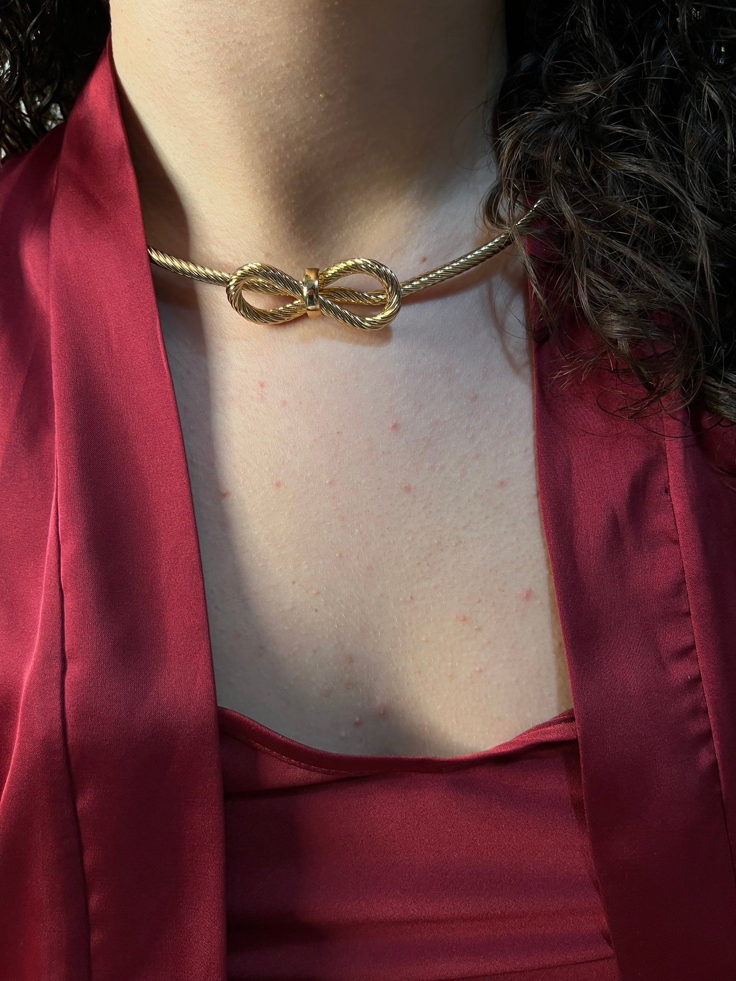 Choker fiocchetto