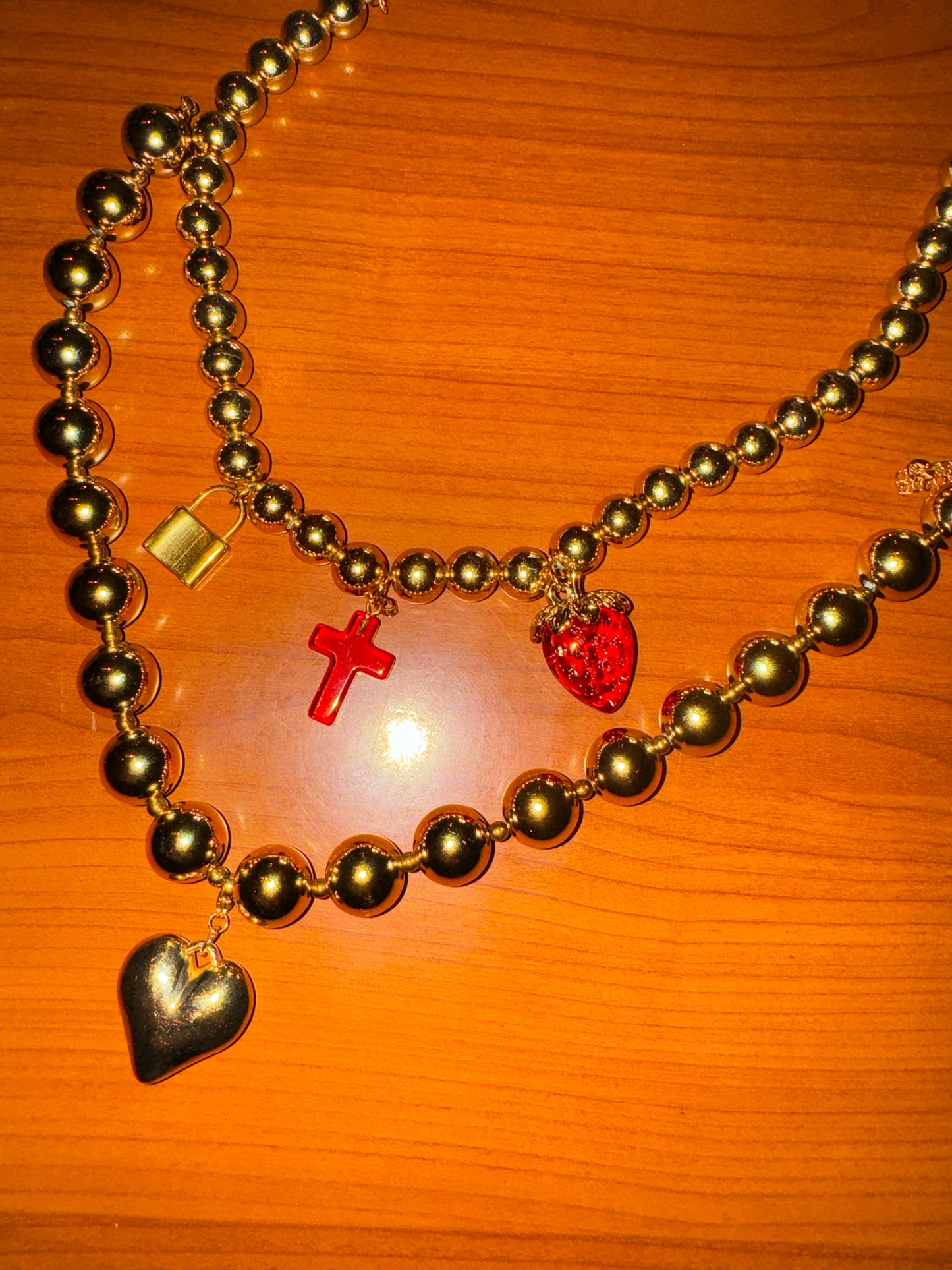 Collana balls oro