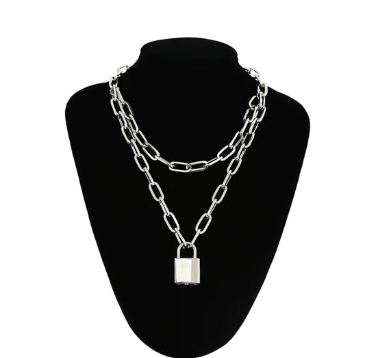 Collana silver lock