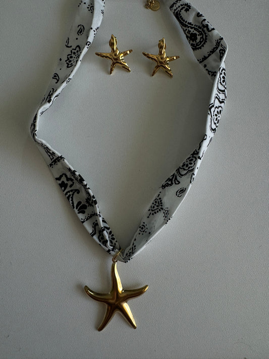 Combo choker e orecchini