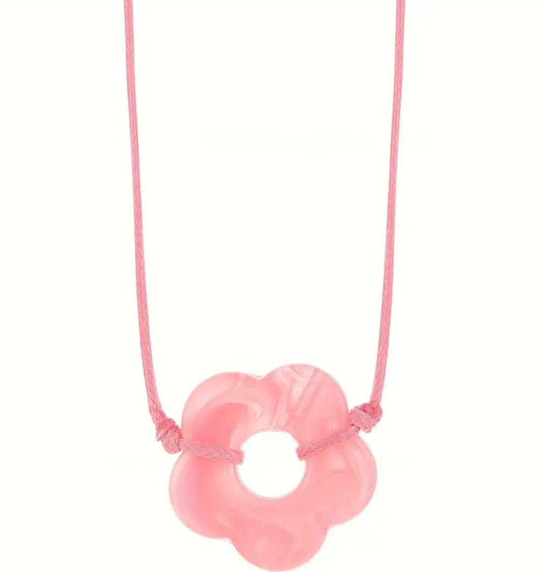 Collana fiore regolabile