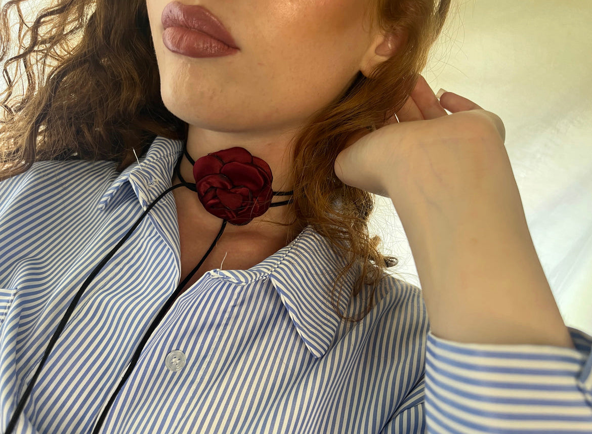 Choker bordeaux