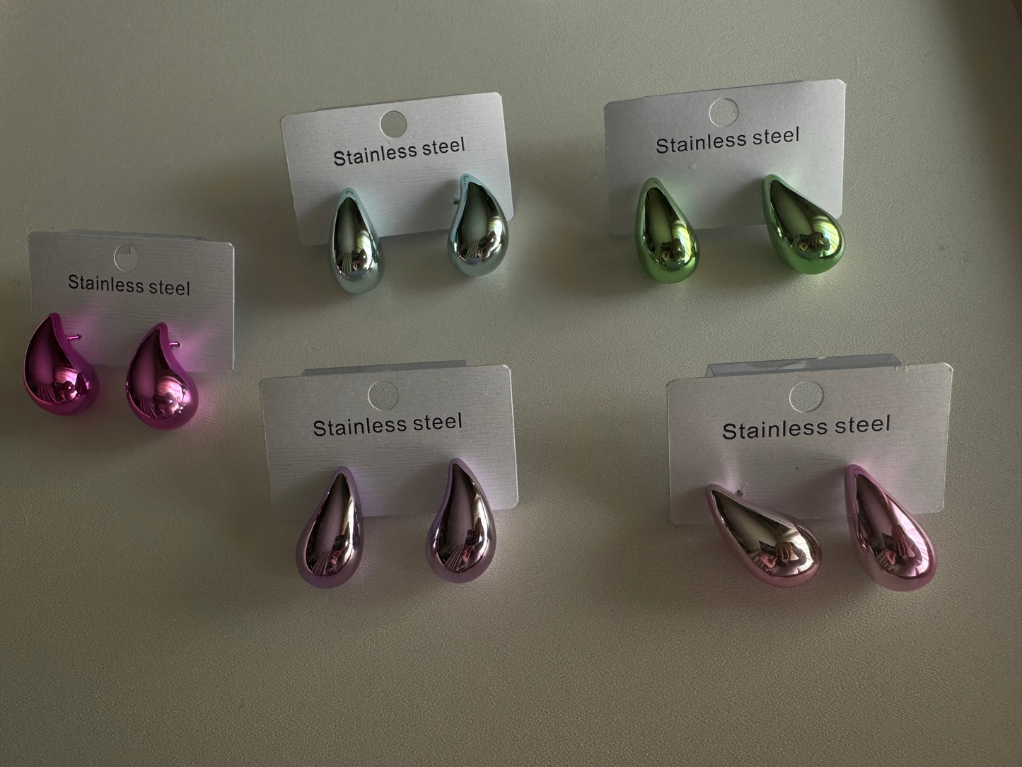 Orecchini drop pastel