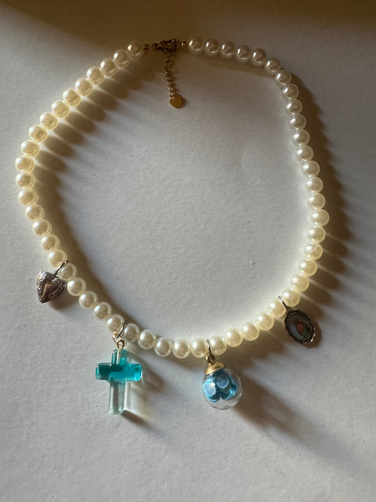 Collana blue Handmade