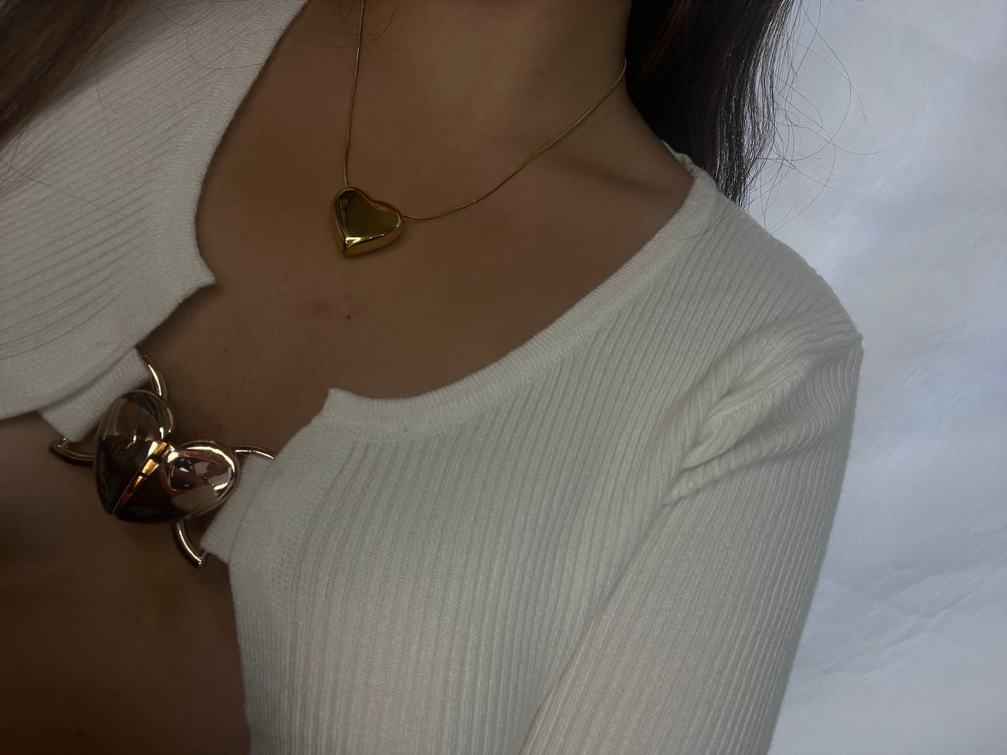 Collana single heart