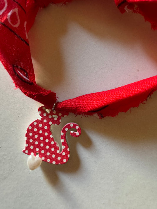 Collana French Cat Handmade