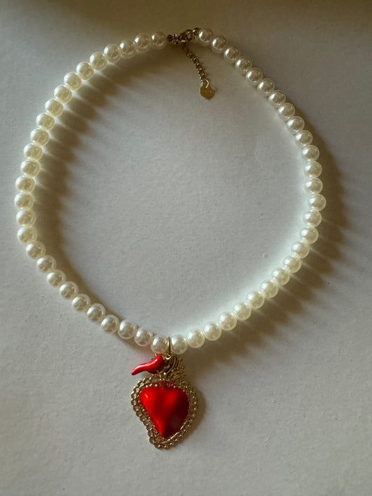 Colla cuore sacro Handmade