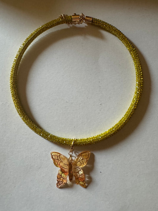 Collana farfalla rigida Handmade
