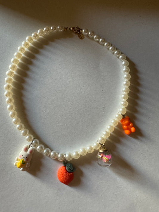 Collana orange Handmade