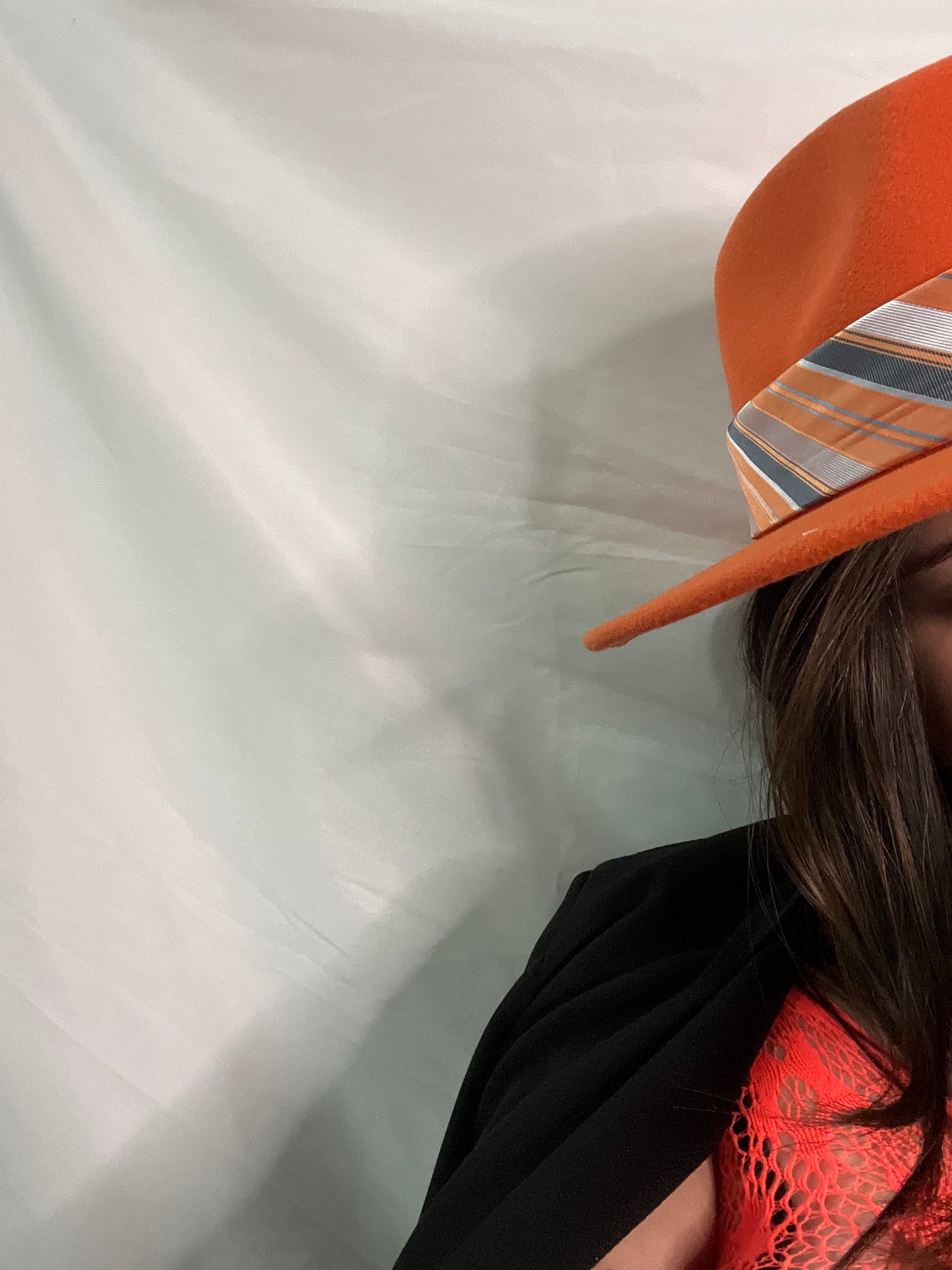 Cappello Fedora arancione