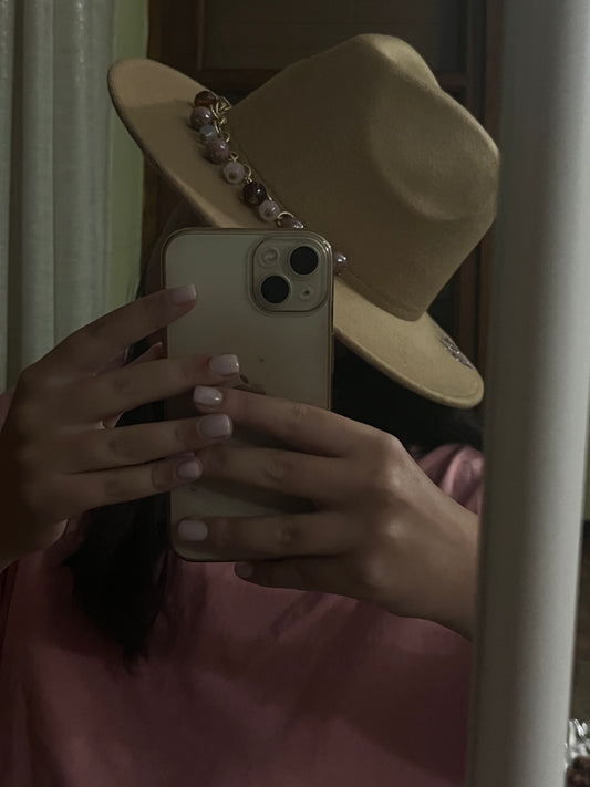 Cappello fedora “purple&brown”