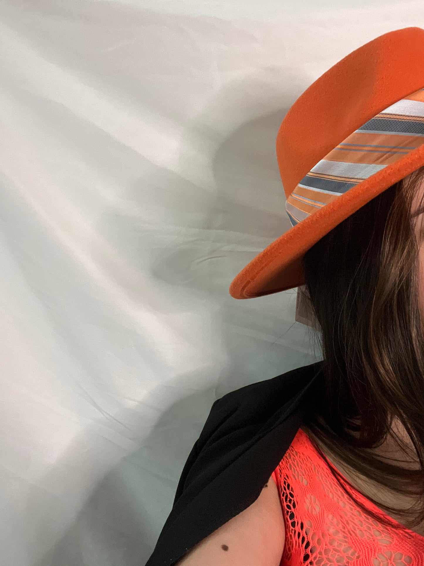 Cappello Fedora arancione