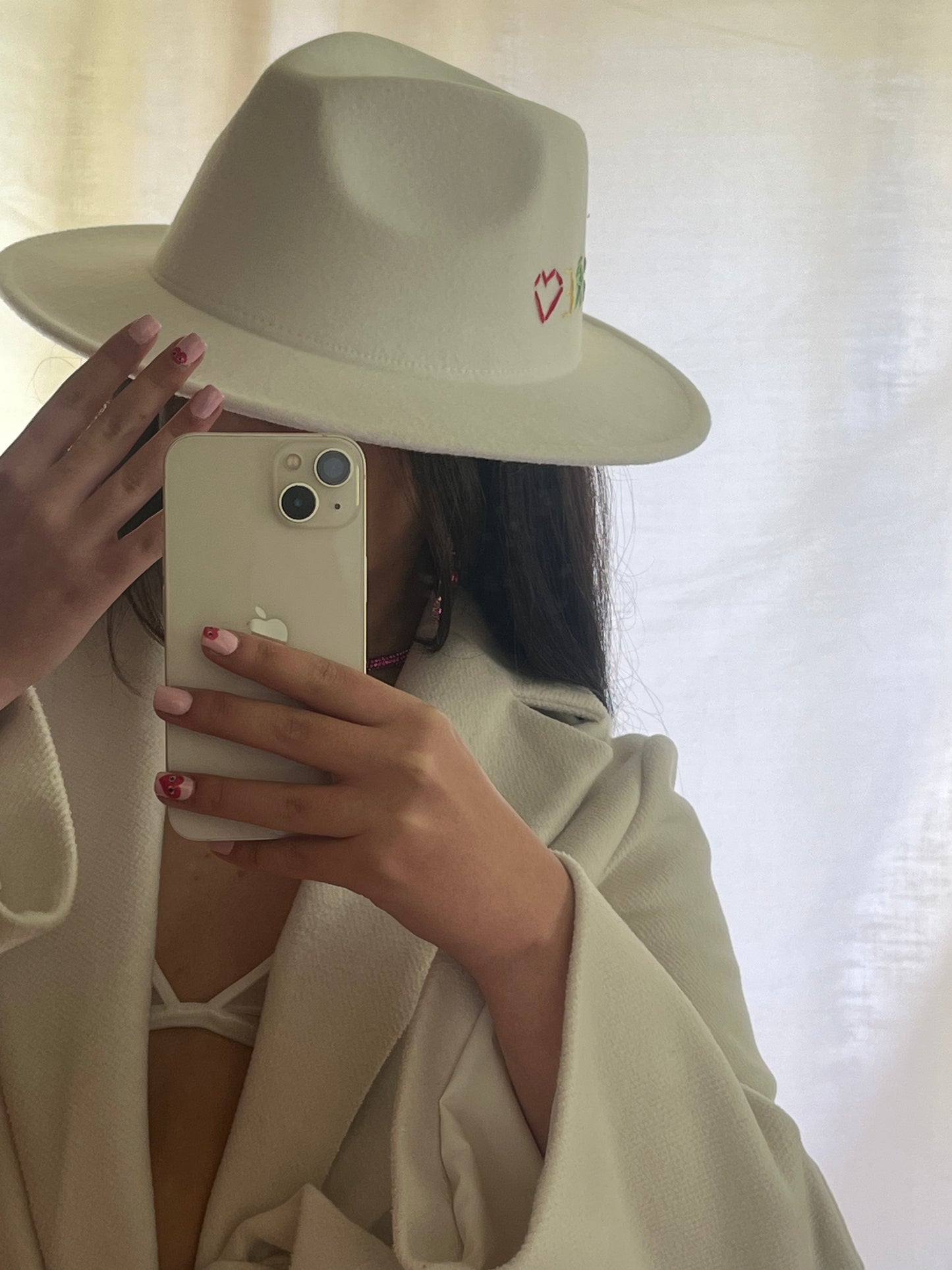 Cappello fedora “amore”