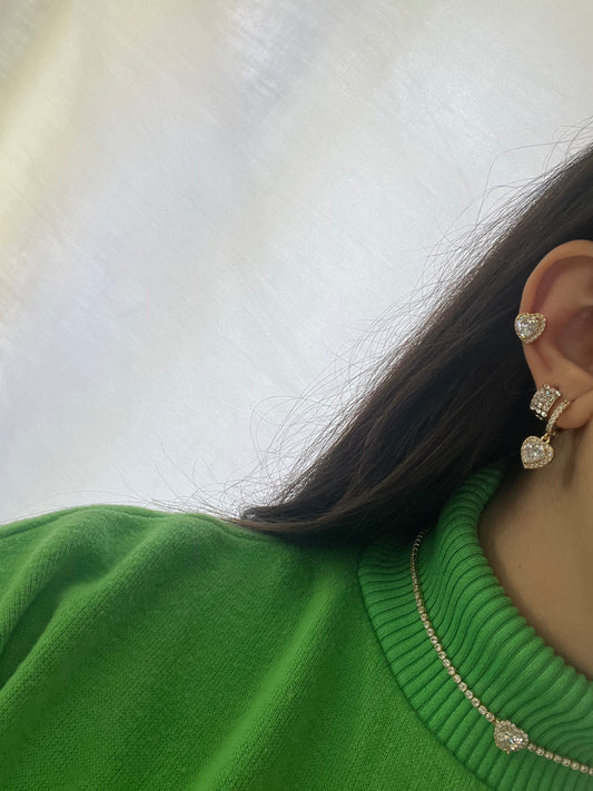 Orecchini diamantini dorati