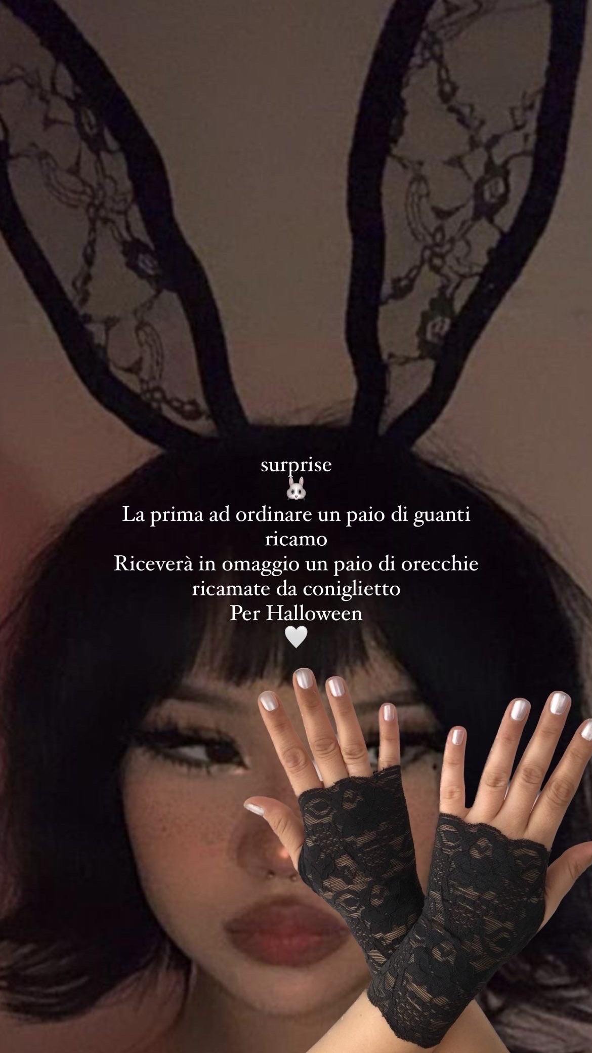 Guanti ricamo