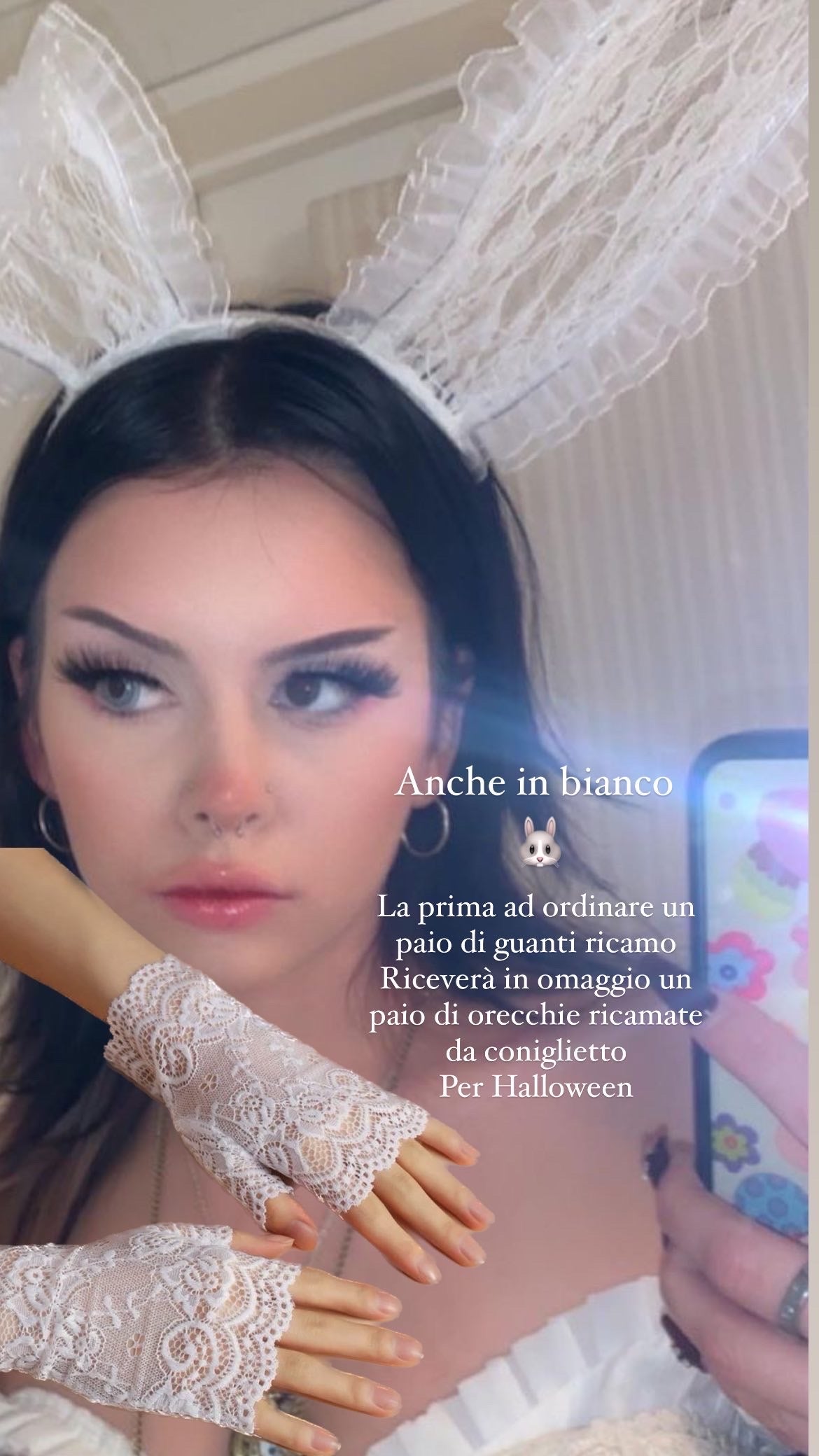 Guanti ricamo