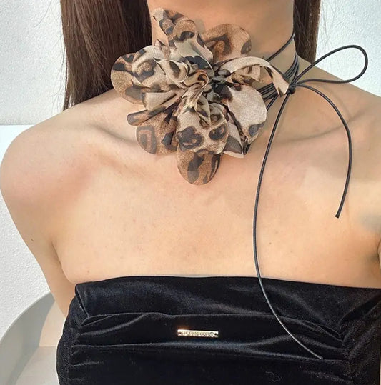 Choker Fiore animalier