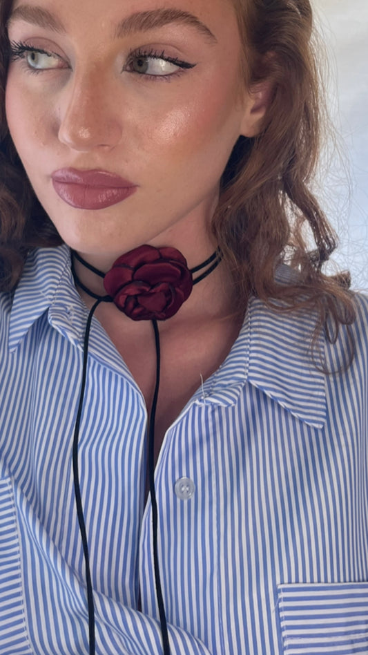 Choker bordeaux