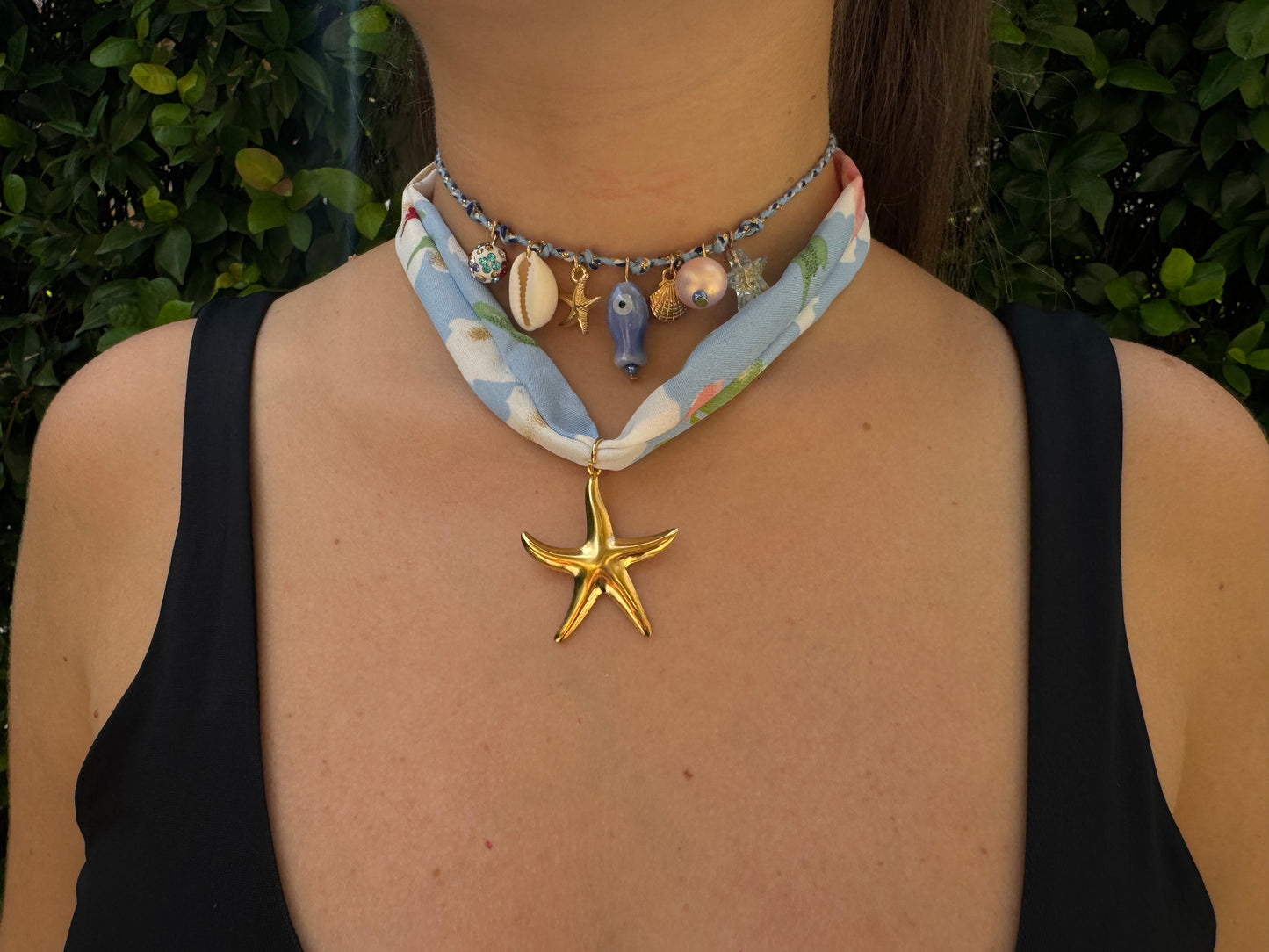 Combo choker e orecchini