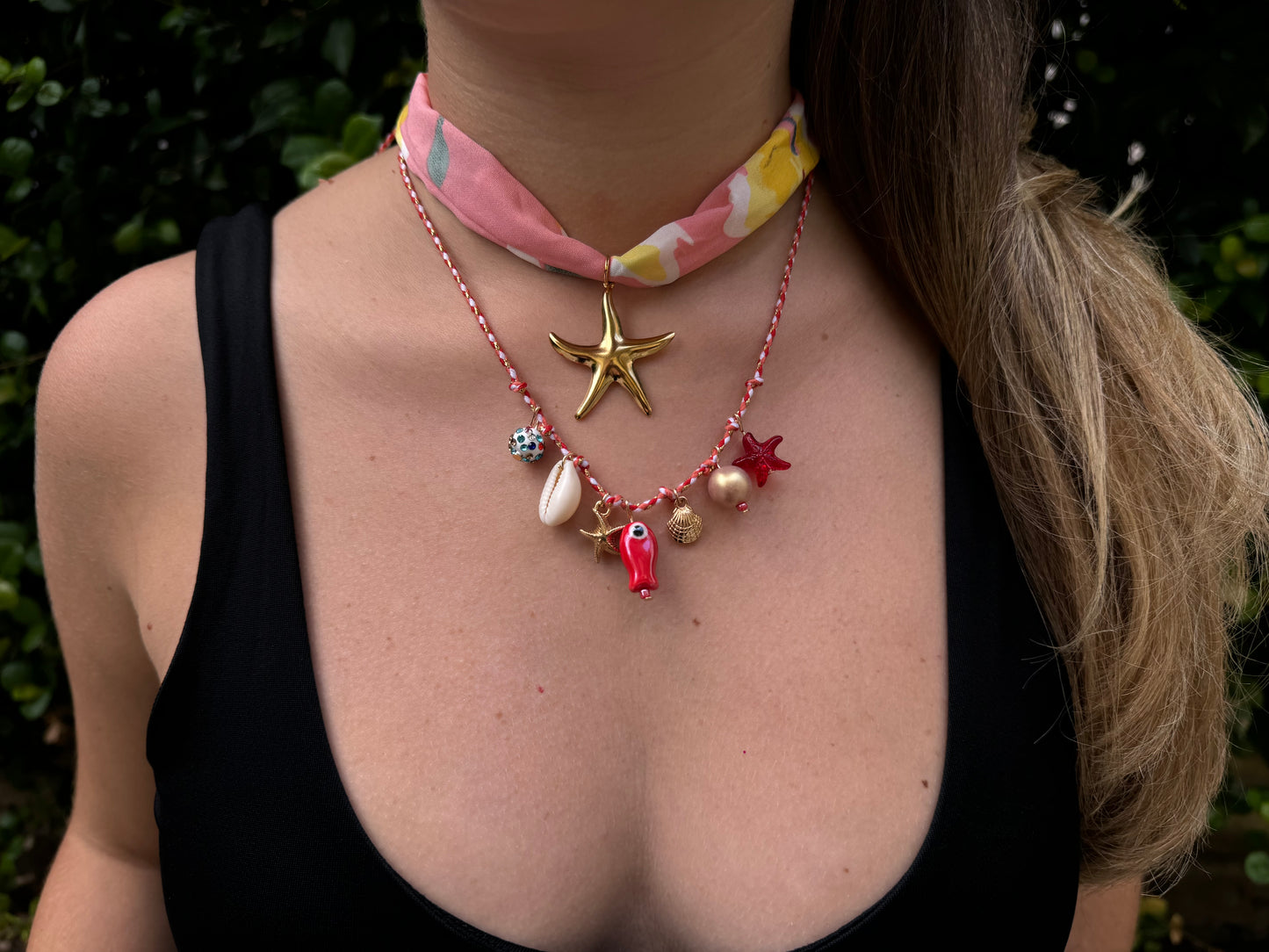 Combo choker e orecchini