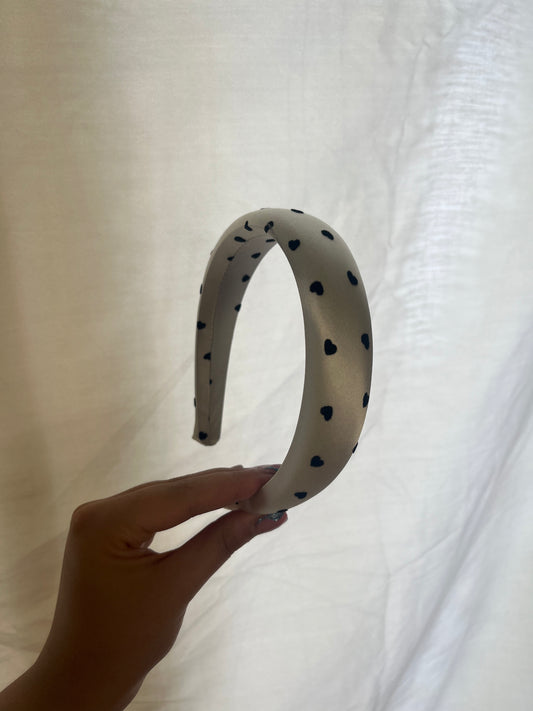 Cerchietto cuori a pois