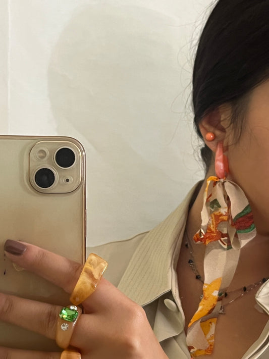 Orecchini “nastro”