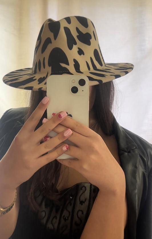 Cappello fedora “cow”