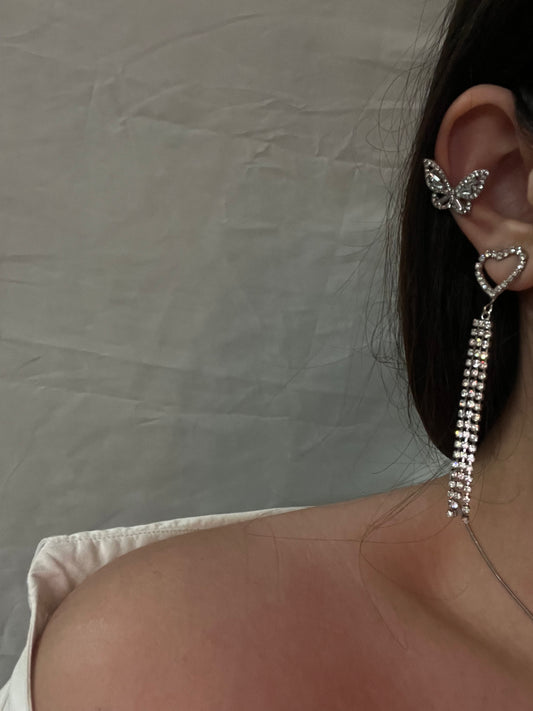 Orecchini lunghi “heart”