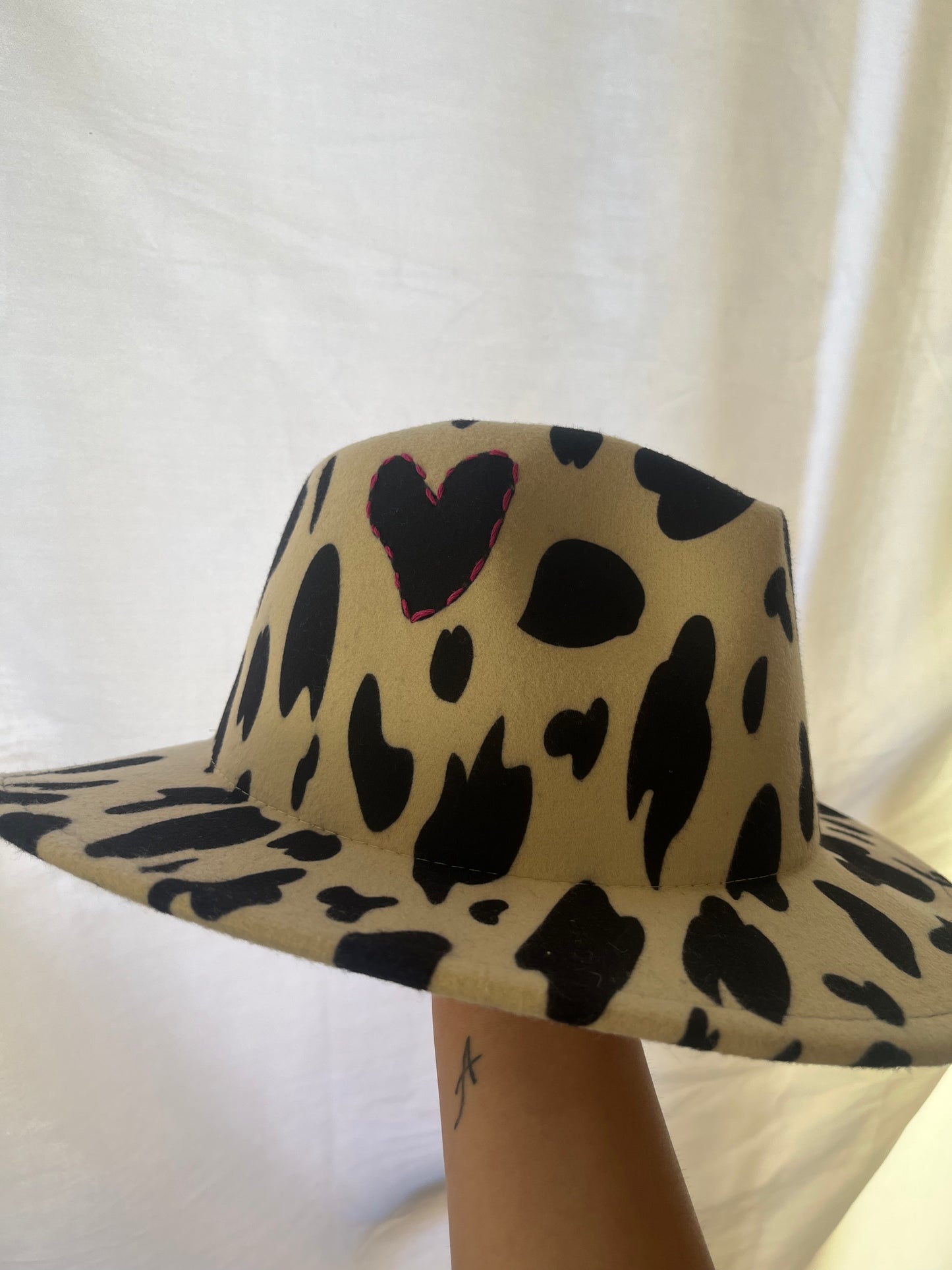 Cappello fedora “cow”